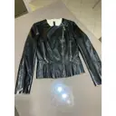 Leather biker jacket Elisabetta Franchi