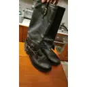 Buy Elisabetta Franchi Leather biker boots online