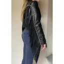 Leather short vest Elisabetta Franchi