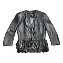 Leather blazer Elisabetta Franchi