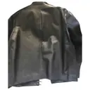 Leather coat Emporio Armani