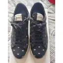 Buy Emporio Armani Leather trainers online