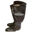 Leather boots Ermanno Scervino