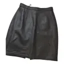 Leather mini skirt Escada