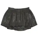 Leather mini skirt Et Vous