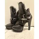 Leather buckled boots Etro