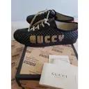 Falacer leather low trainers Gucci