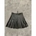 Buy Maje Fall Winter 2020 leather mid-length skirt online