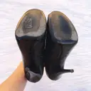Leather open toe boots Fendi