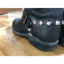 Leather biker boots Frye