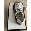 Buy Gucci G74 leather low trainers online
