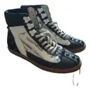 Leather trainers Galliano
