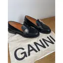 Leather flats Ganni