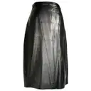Leather mid-length skirt Genny