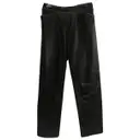 Leather straight pants Genny