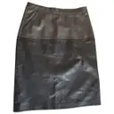 Leather mid-length skirt Gerard Darel