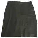 Leather mid-length skirt Gerard Darel