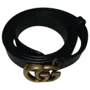 GG Buckle leather belt Gucci