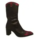 Leather western boots GIANCARLO PAOLI