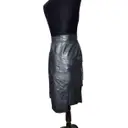 Leather mid-length skirt Gianni Versace - Vintage