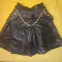 Leather mid-length skirt Gianni Versace