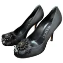 Leather heels Gina