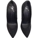 Black Leather Heels Giuseppe Zanotti