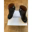 Leather open toe boots Givenchy