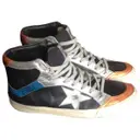 Black Leather Trainers Golden Goose