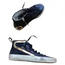 Black Leather Trainers Golden Goose