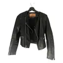 Leather biker jacket Goosecraft