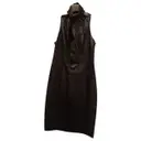 Leather mid-length dress Gucci