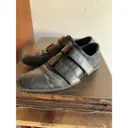 Leather low trainers Gucci