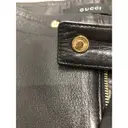 Leather straight pants Gucci - Vintage