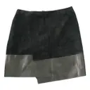 Leather mini skirt Hallhuber