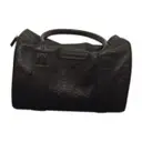 Black Leather Handbag Christian Lacroix