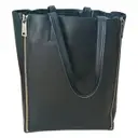 Black Leather Handbag Gusset Celine