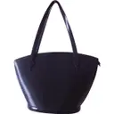 Black Leather Handbag Louis Vuitton