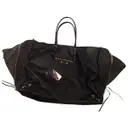 Black Leather Handbag Papier Balenciaga