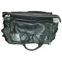 Black Leather Handbag Sonia Rykiel