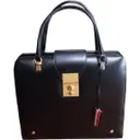 Black Leather Handbag Thom Browne