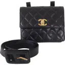 Black Leather Handbag Timeless Chanel - Vintage