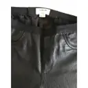 Leather straight pants Helmut Lang