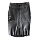Leather mid-length skirt H&M Studio