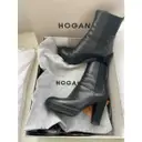 Leather boots Hogan