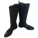 Leather riding boots Hugo Boss