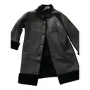 Leather coat Hugo Boss