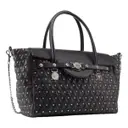 Icon leather handbag Versace