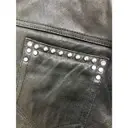 Leather mini short Isabel Marant