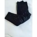 Isabel Marant Black Leather Trousers for sale